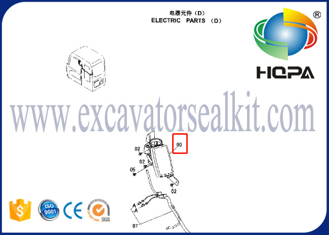 مانیتور پنل صفحه نمایش 4488903 برای Hitachi Excavator ZX240-3 ZX250H-3 ZX250LC-3