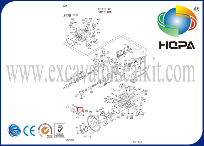 بیل لوازم یدکی Hitachi EX200-2 EX200-3 4444902 سنسور زاویه