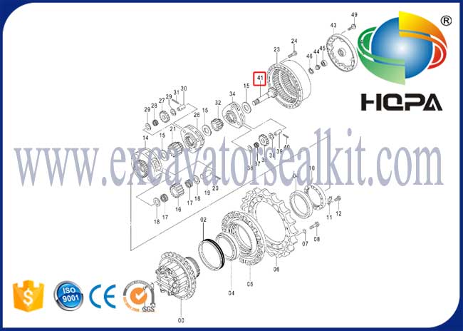 قطعات دستگاه مسافرتی Prop Shaft برای Hitachi ZX330-3 ZX350LC-3