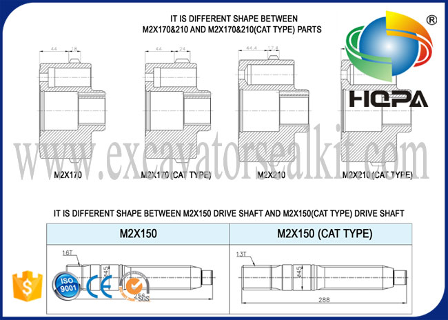 کیت تعمیر موتور نوسان HZZC-M2X170CHB برای HD900-5 HD900-7 E330 E330B
